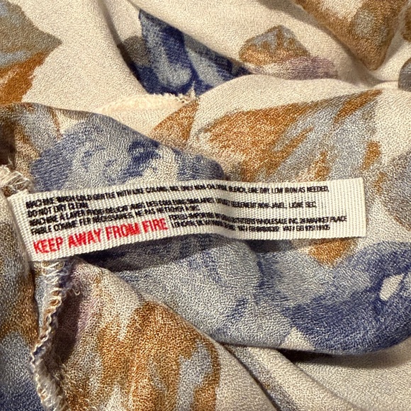 Free People Floral Spaghetti Strap Handkerchief Slip Tank - Picture 11 of 11